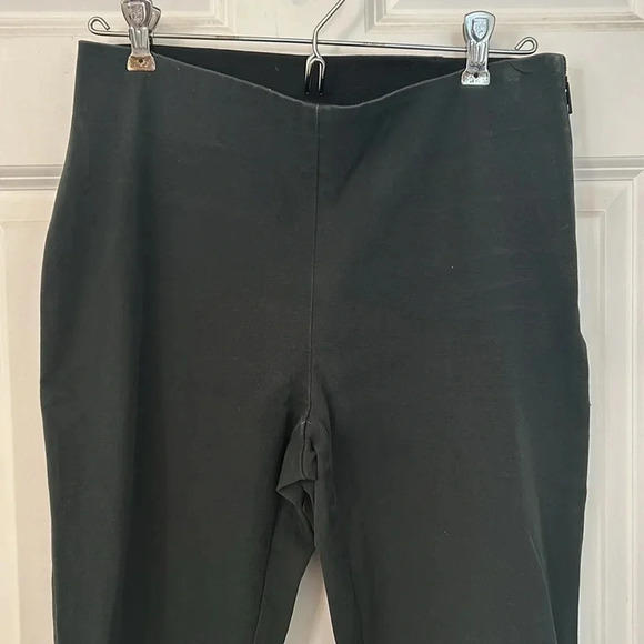 A New Day straight pants size 4 olive green cotton blend casual elastic waist - Picture 1 of 7